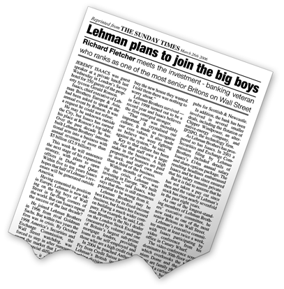 Sunday Times Reprint